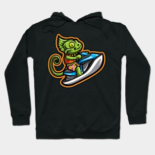 Jet Ski Chameleon Hoodie